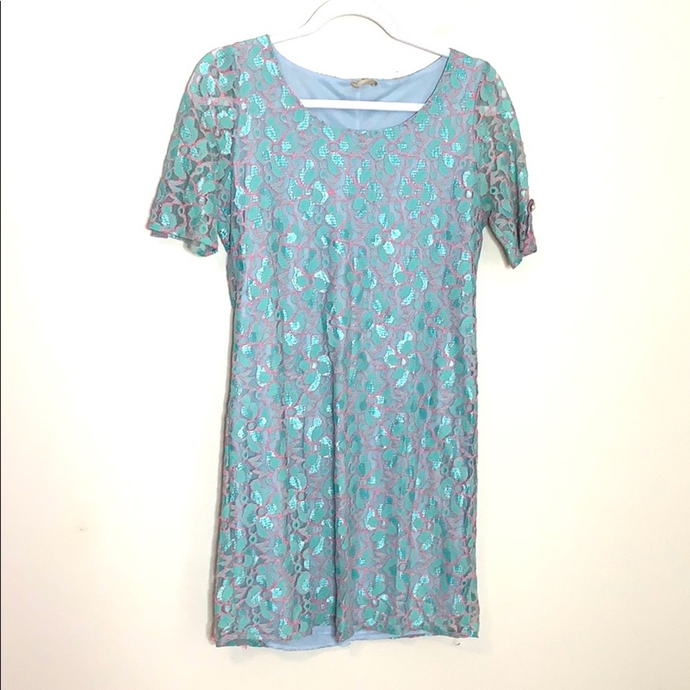 PIXI + IVY Floral Lace Dress